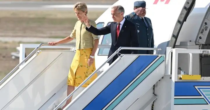 Carney arrives at NATO summit, meets allies on sidelines – National