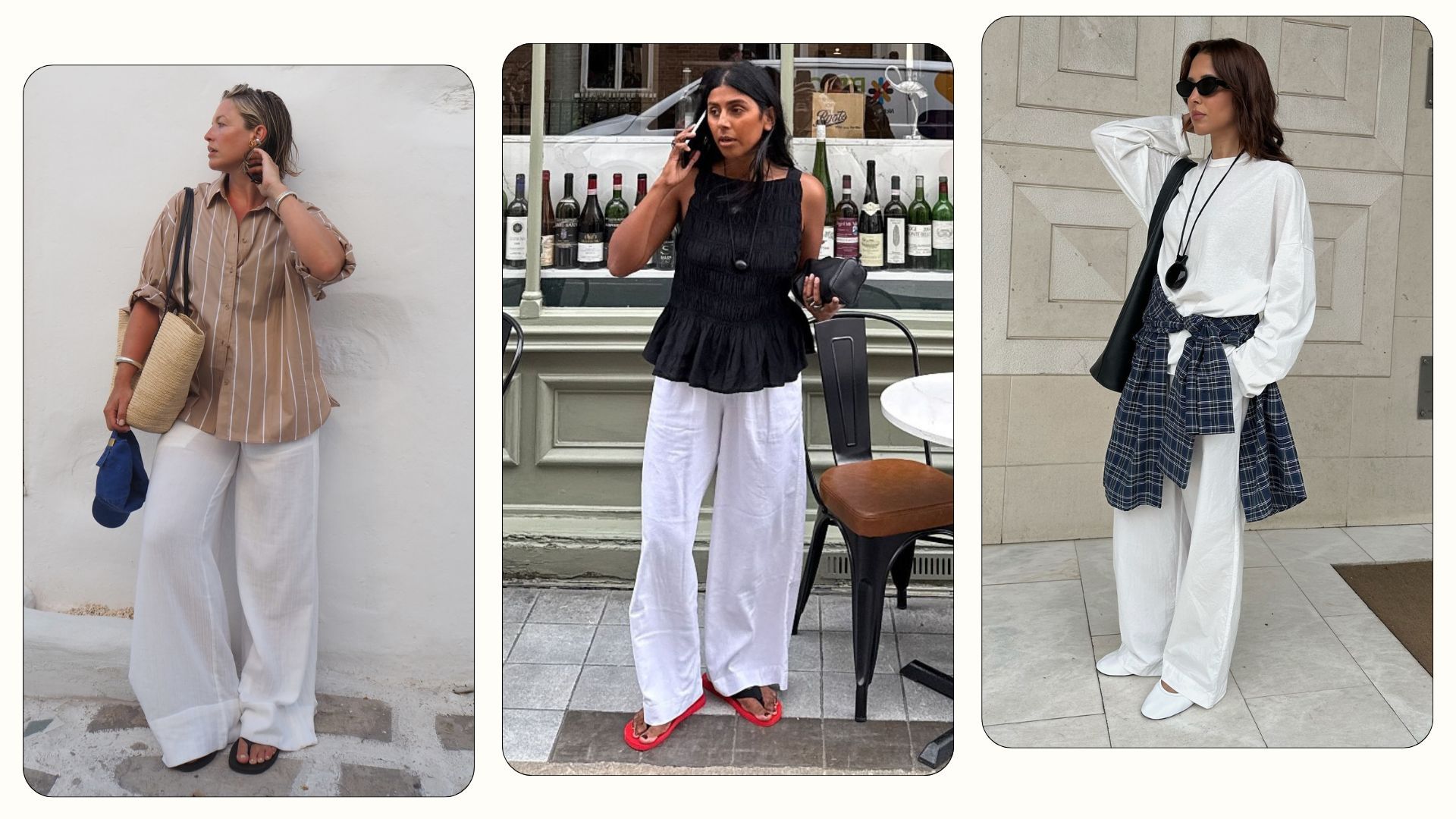5 White-Linen-Trouser Outfits to Wear Until Early Autumn