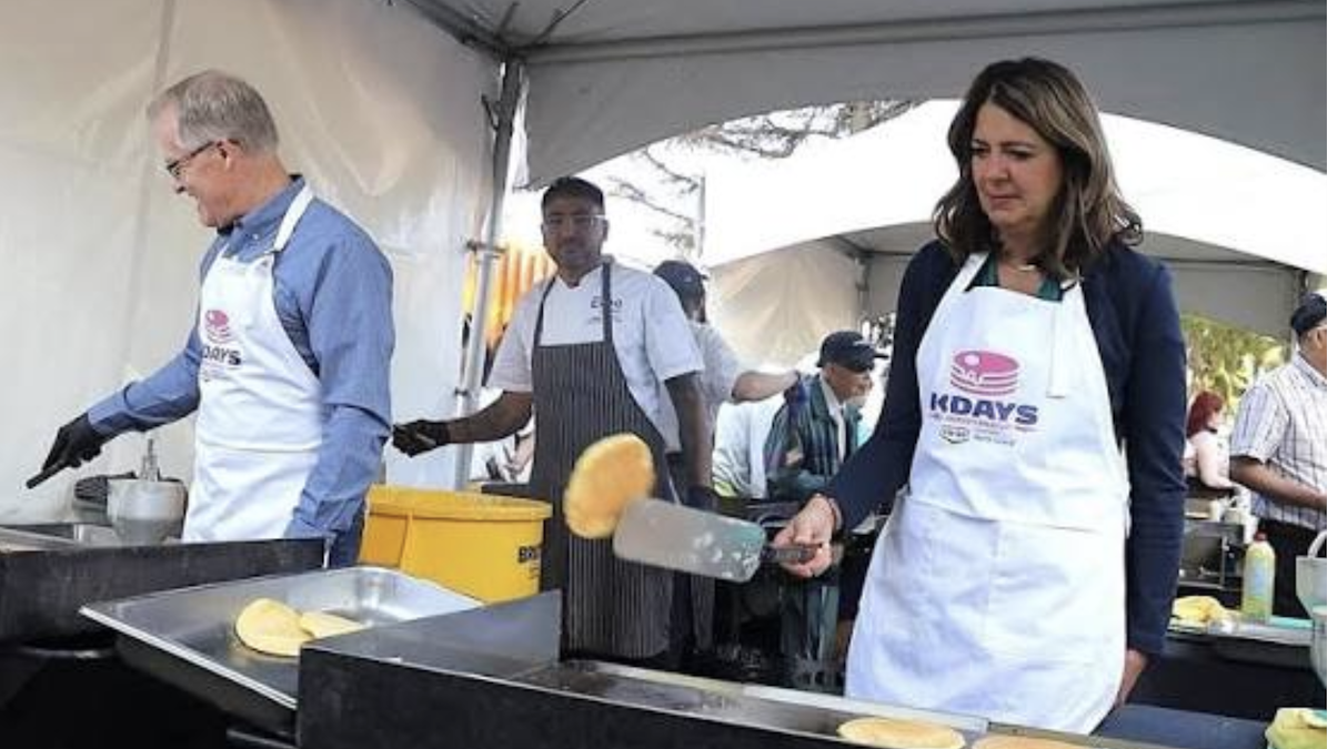 UCP apologists clutch their pearls about premier’s ‘fascist pancakes’
