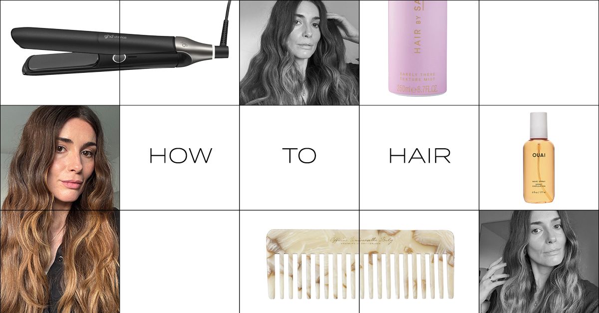 How to S Waves With a Hair Straightener, Step by Step