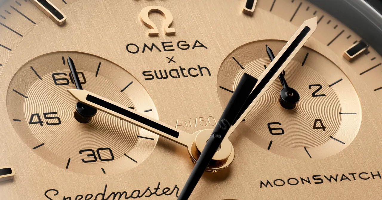 Swatch’s New Gold MoonSwatch Solves the Problem of the Nightmare Royal Pop Launch