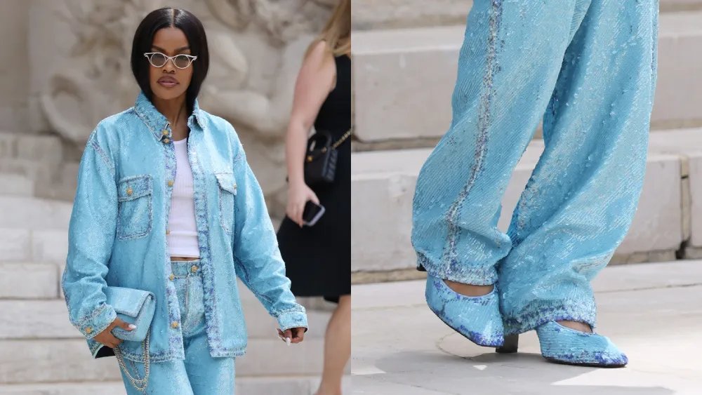 Teyana Taylor Takes a Chanel Cruise Look to the Haute Couture Show