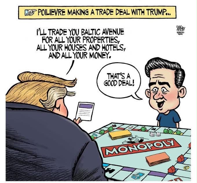 Cathie from Canada: Today’s News: Poilievre evaporates while Trump circles the drain. Plus updates on wildfires and the Commonwealth Games