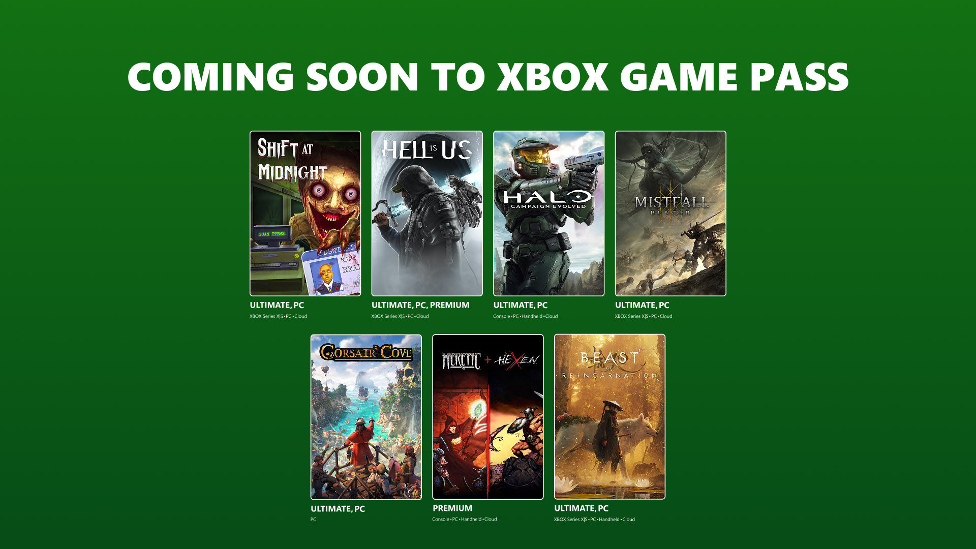 Coming to XBOX Game Pass: Halo: Campaign Evolved, Beast of Reincarnation, and More