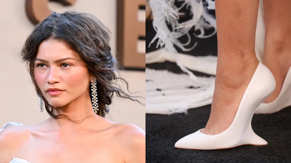 Zendaya Models Matières Fécales x Louboutin ‘Heeless’ Shoes