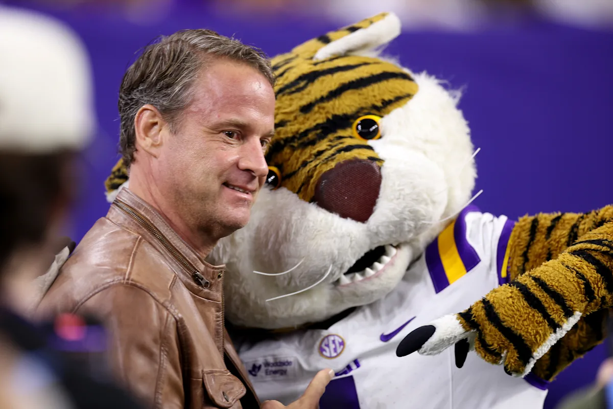 LSU coach Lane Kiffin says he deleted social media apps from his phone after his son challenged him to do so