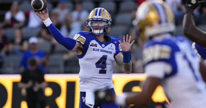 Bombers’ Brown looks for another win under centre – Calgary
