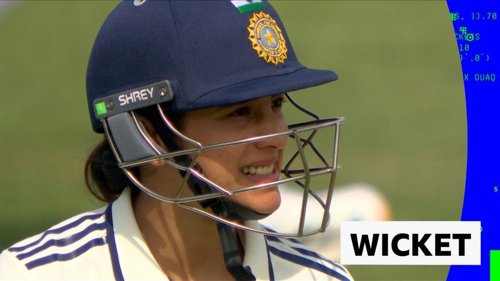 England v India – Women’s T20, Lord’s: Smriti Mandhana out for 83 after being caught by Amy Jones off the bowling of Issy Wong