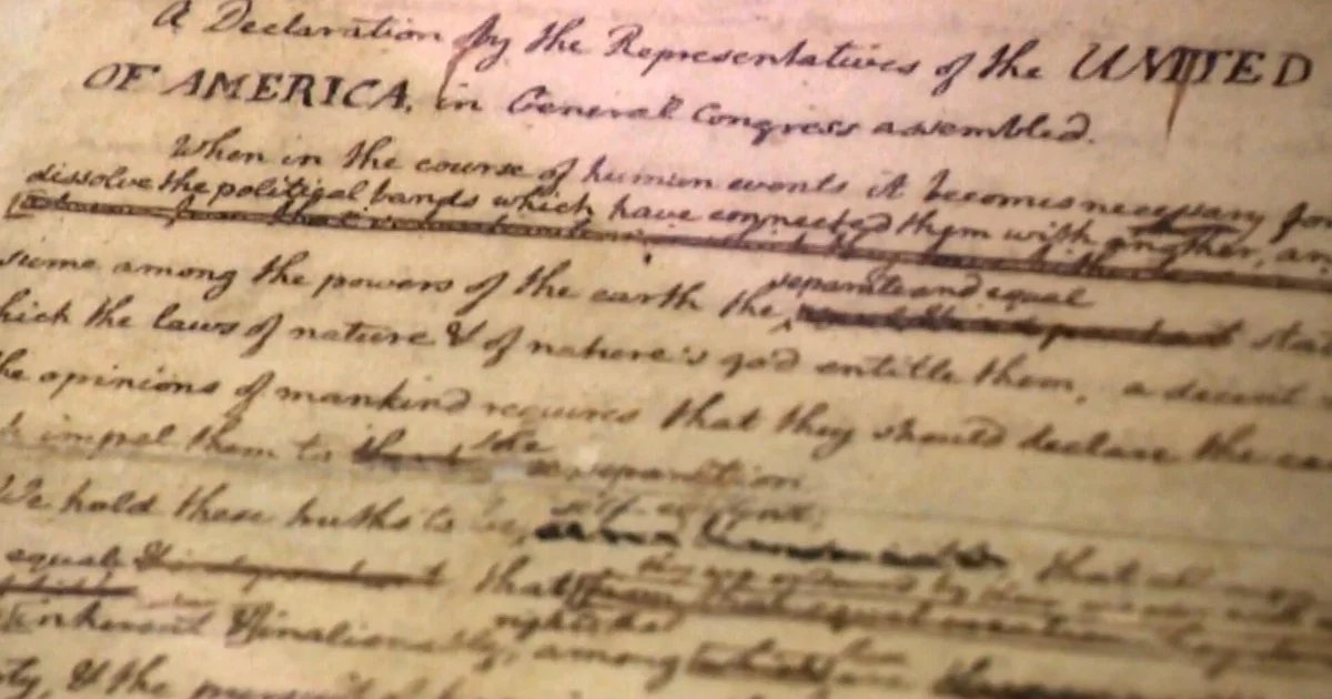 Exhibit looks at how the Declaration of Independence evolved