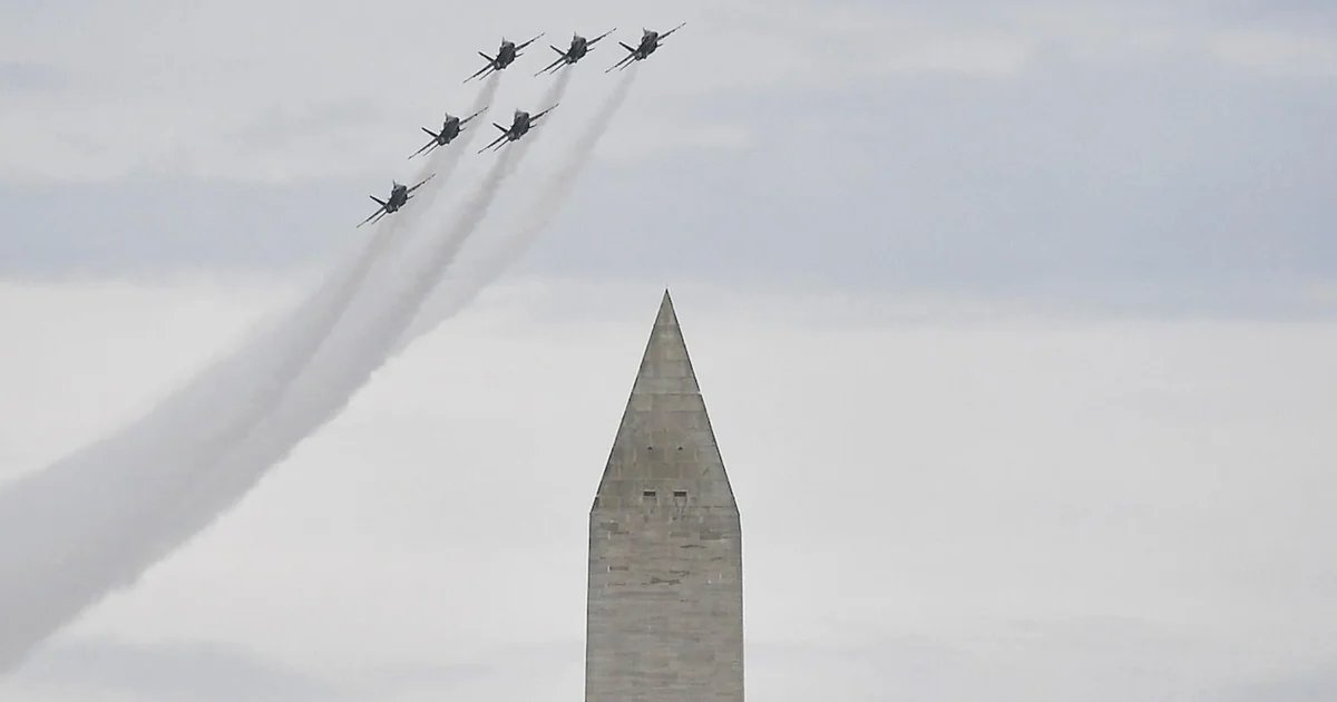 July 4th military flyover display halts D.C. airport operations