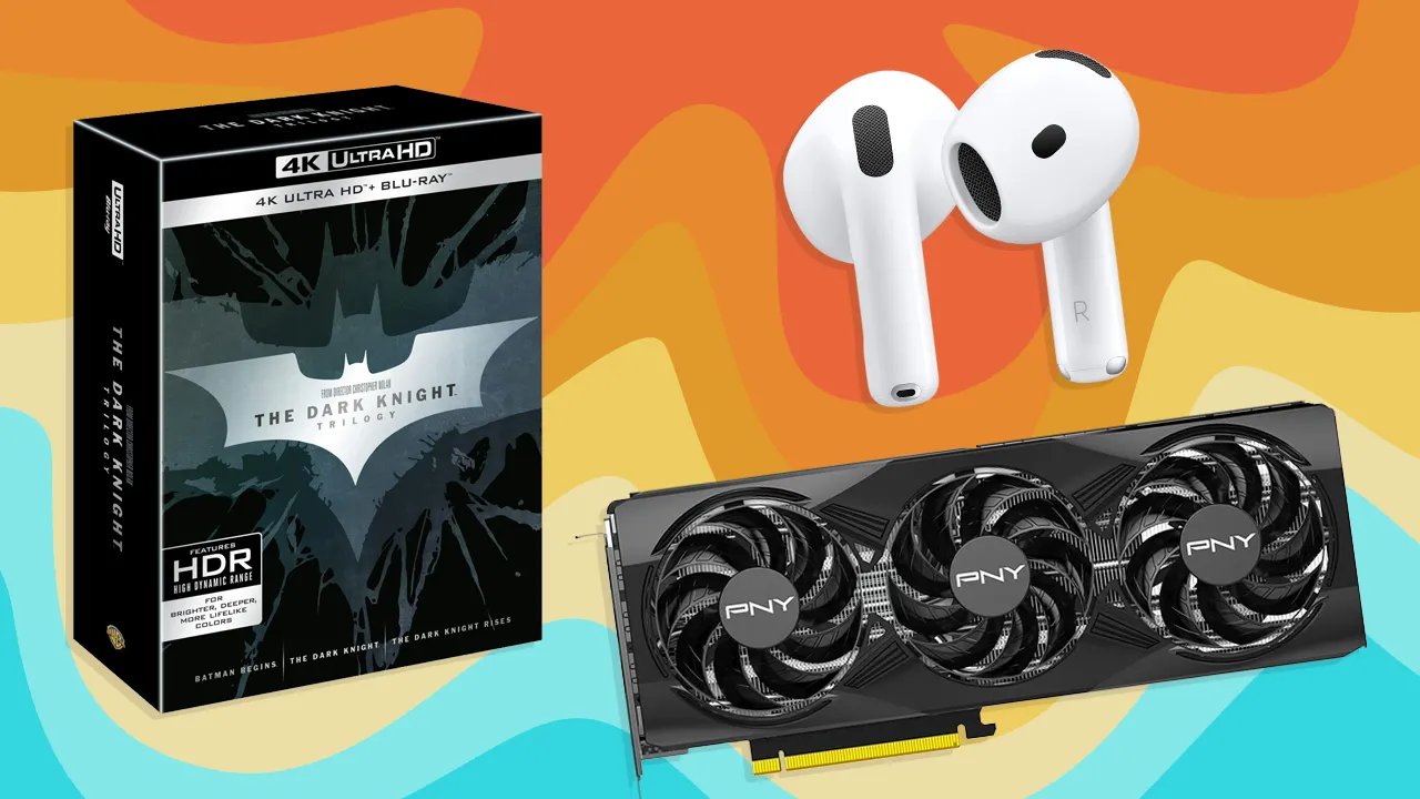 The Best Deals Today: PNY RTX 5070 OC, Apple AirPods 4, The Dark Knight Trilogy, and More