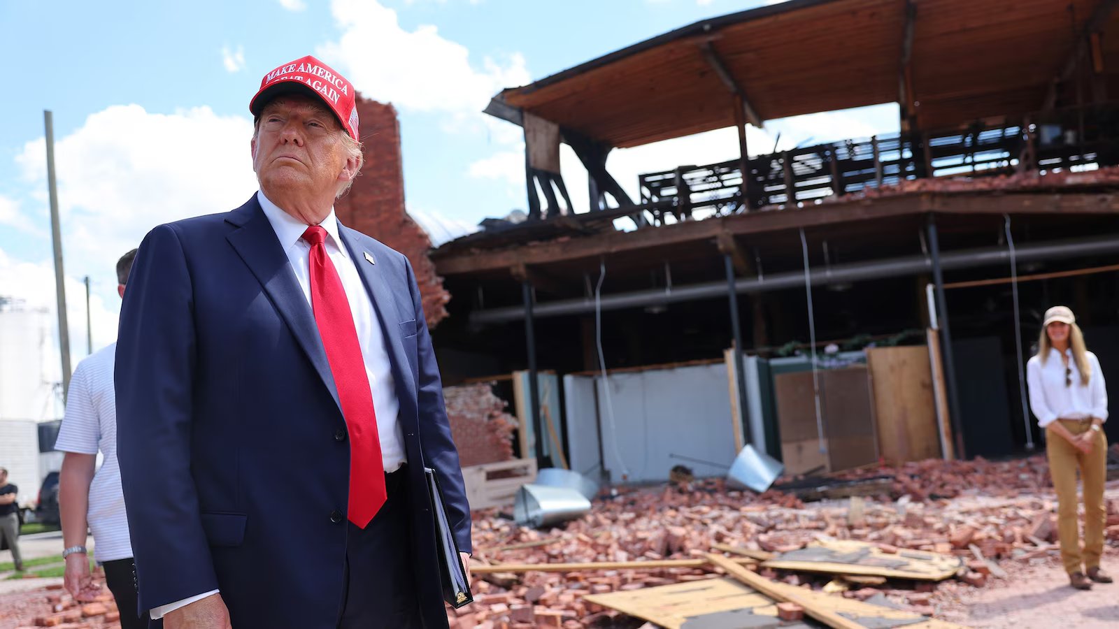Trump designated disaster aid to 9 states that voted for him while plugging GOP candidates