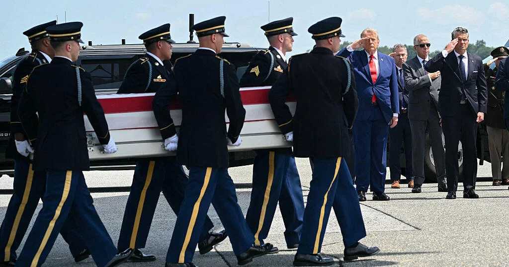 Trump attends dignified transfer of service members killed in Iranian attacks