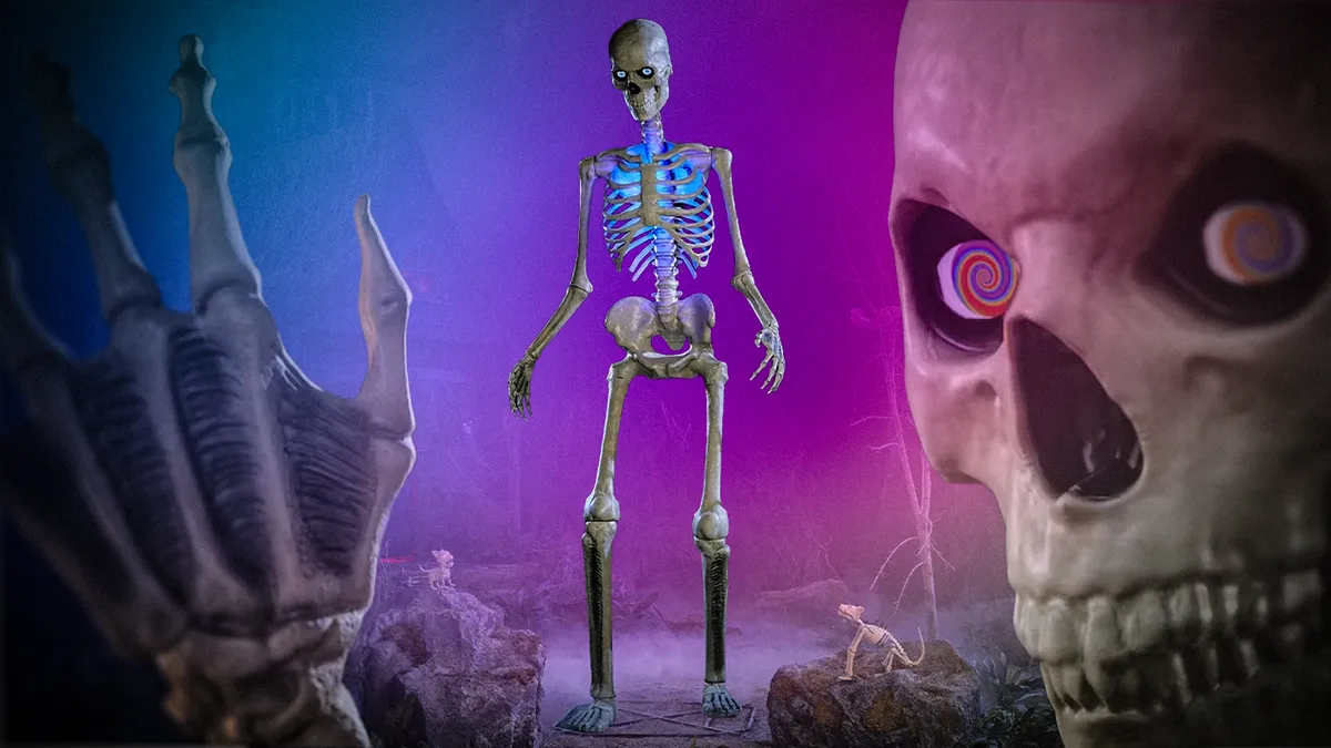 Bigger Scares: Home Depot’s 12-Foot Skeleton Is a Halloween Hit and Now It Can Talk, Too