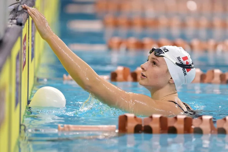 Canada’s McIntosh breaks 200 fly world record, oldest in women’s swimming