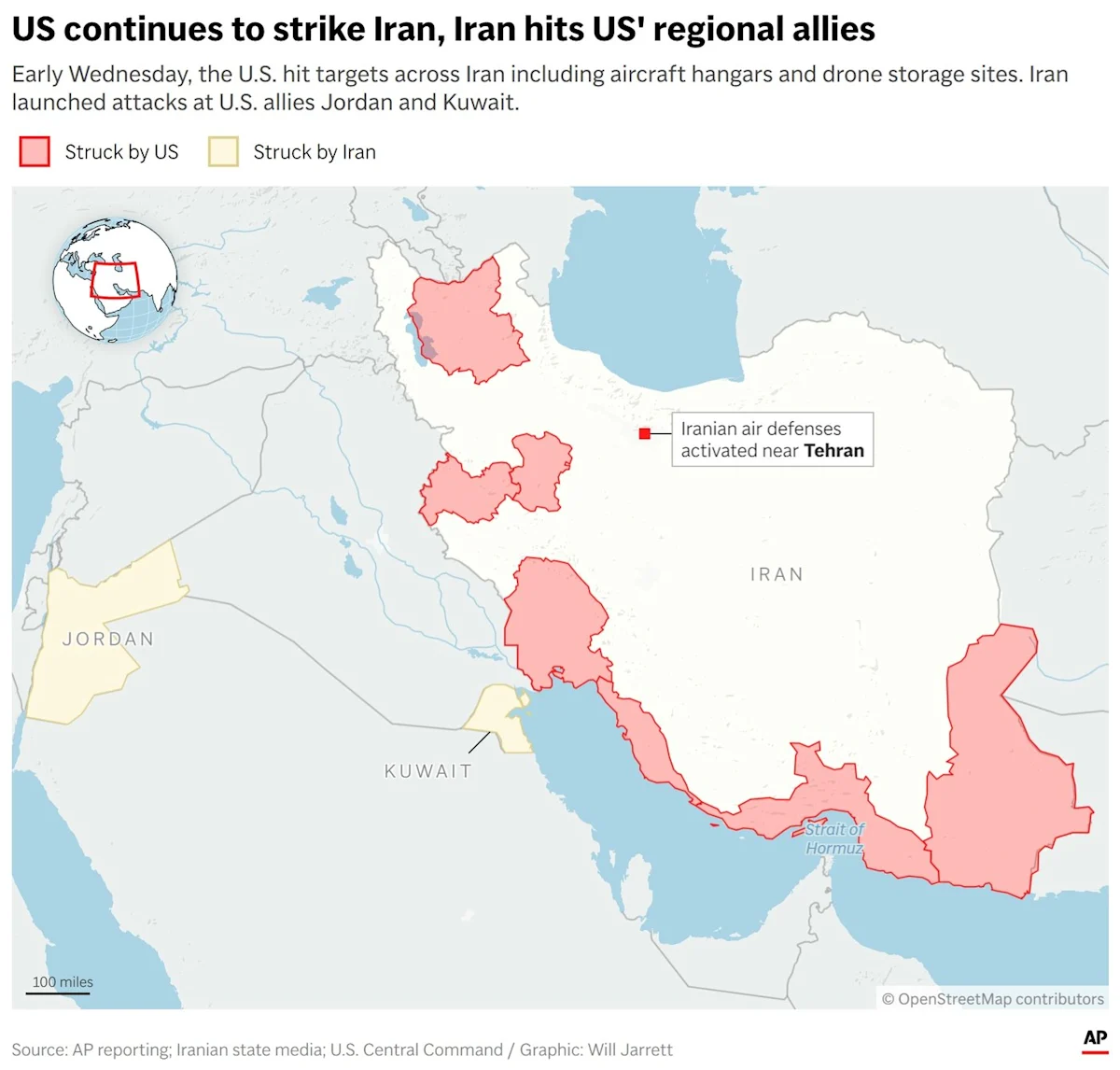 US military carries out strikes on Iran as both sides threaten civilian infrastructure