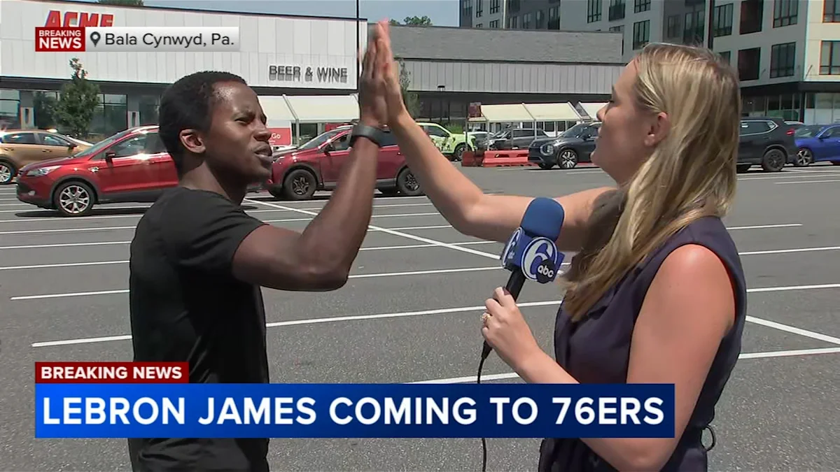 Philadelphia 76er fans hyped amid LeBron James announcement