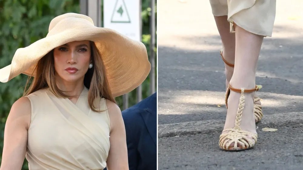 Jennifer Lopez Trades Clear Heels for Ralph Lauren at Wimbledon