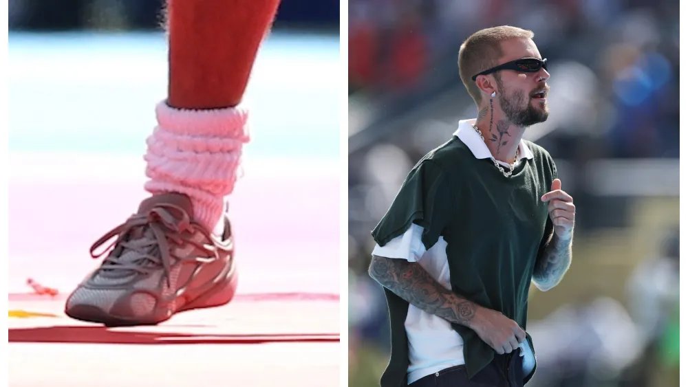 Justin Bieber Takes a Spin in New Skylrk Sneakers for World Cup Show