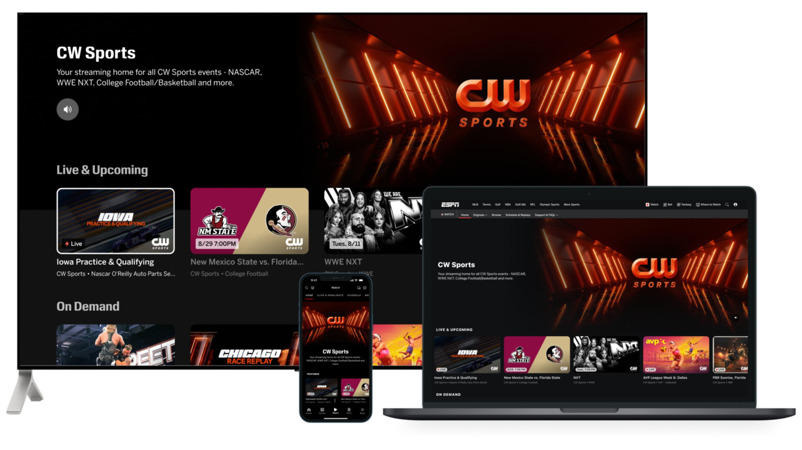 The CW’s Live Sports Programming Is Coming To ESPN On August 4