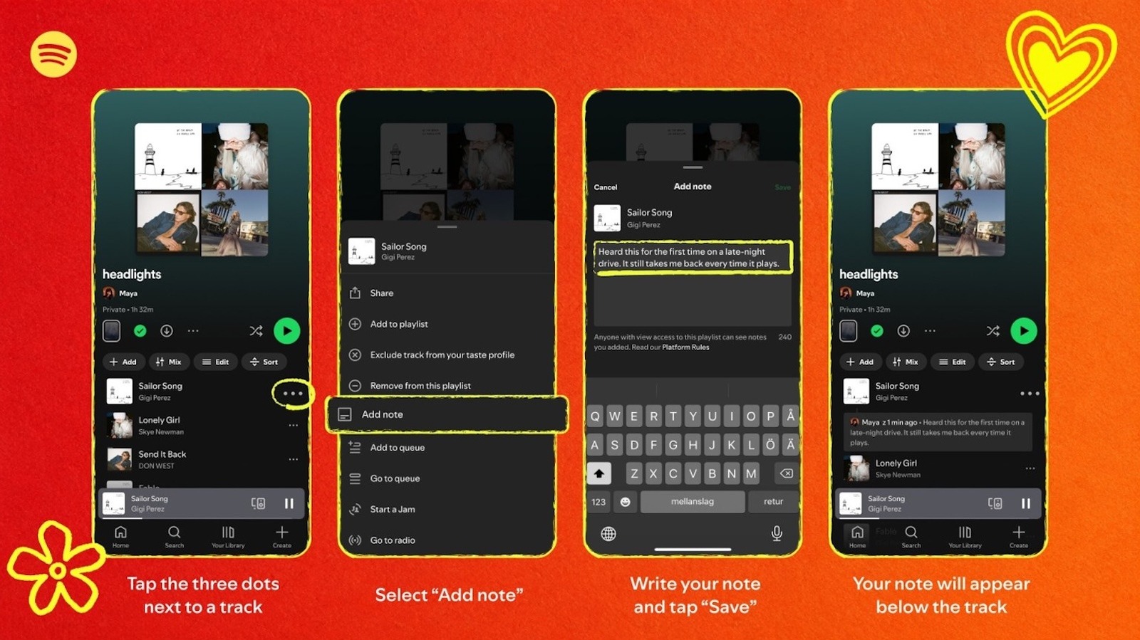 Spotify’s New Feature Lets You Leave Little Notes On Songs