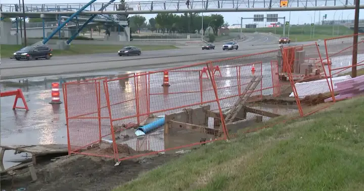 City of Calgary scrambling to fix another major water main break