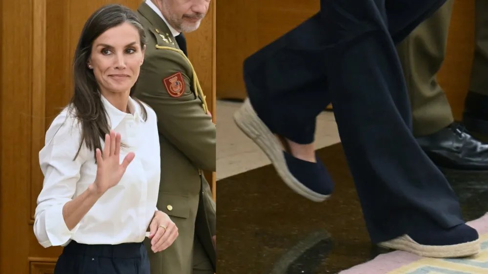 Queen Letizia of Spain Gives Espadrilles a Business-casual Turn