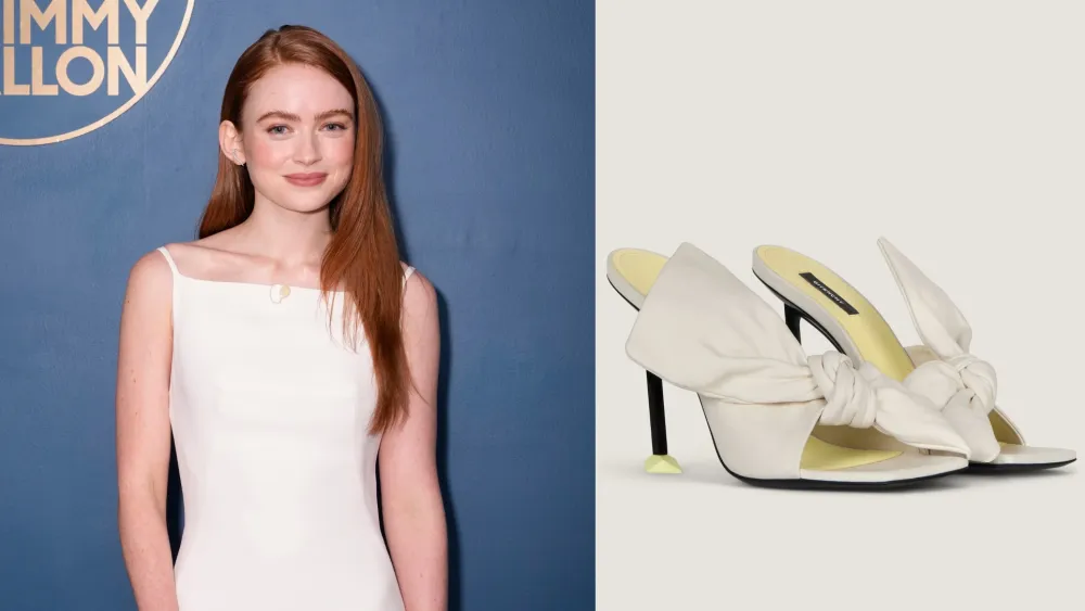 Sadie Sink Defies Minimalist Shoe Trend in Givenchy Large Bow Sandals