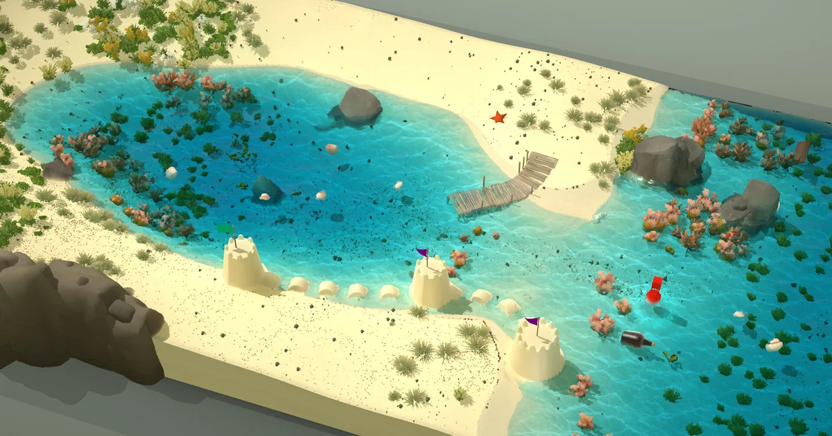 Inviting beaches and delightful physics await you in literal sandbox game, Sandcastle