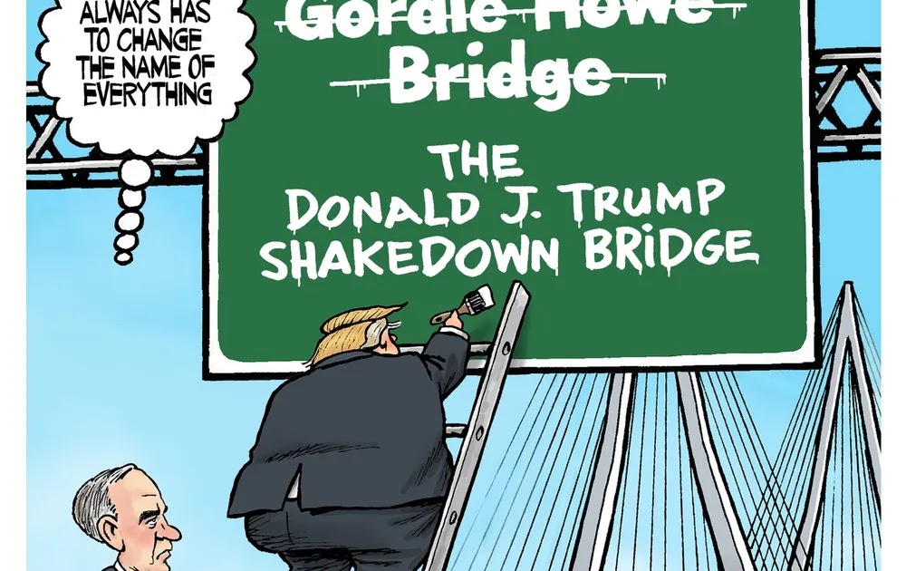 Cathie from Canada: Catching up with the news: Cartoon collection, the Gordie Howe Bridge as metaphor, plus wildfire updates, some World Cup news, and the Commonwealth Games