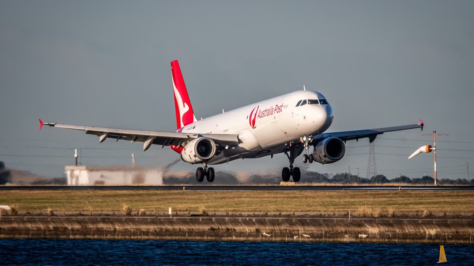 Historic: Qantas Airbus A321 Freighter Is First To Land At New Western Sydney Airport