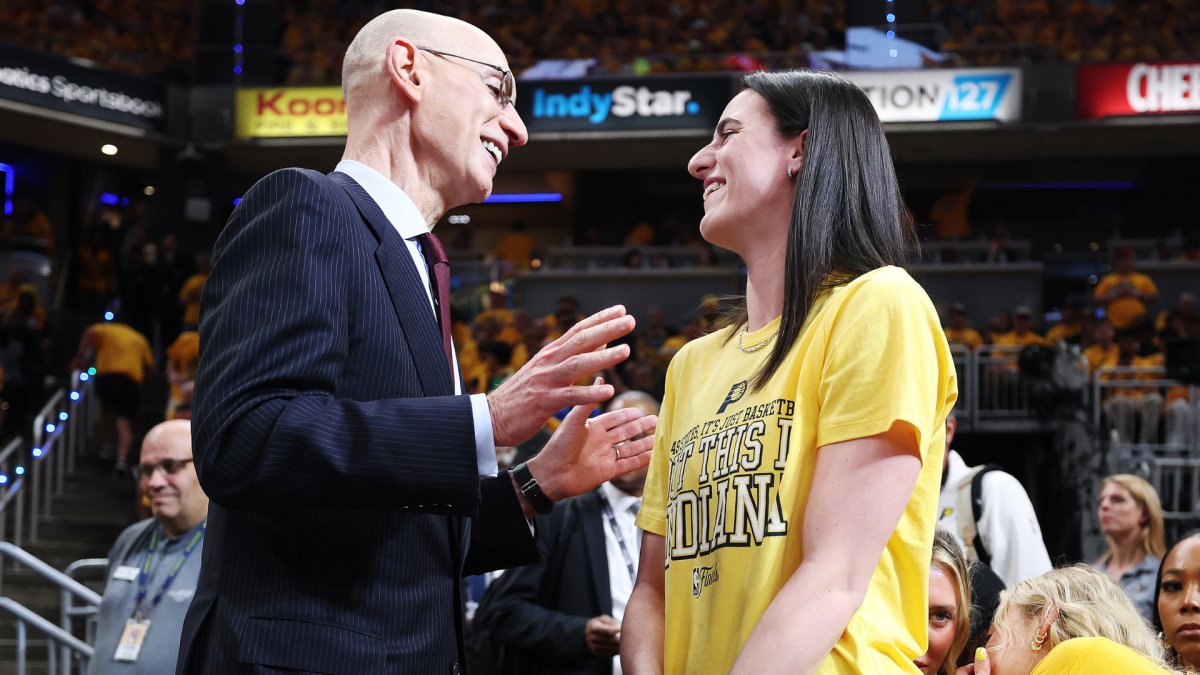 Adam Silver says it’s unfair that Caitlin Clark has become a ‘political football in this country’