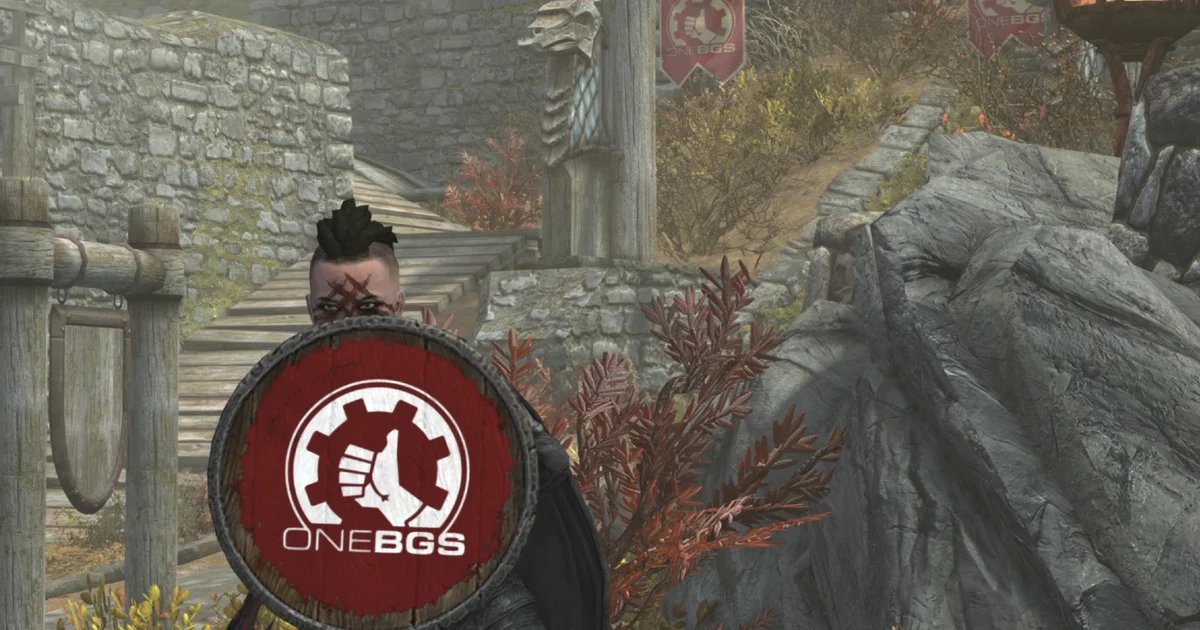 “We are the best allies to game devs”: Skyrim modder shows solidarity with laid off Bethesda workers by draping union logos across Tamriel