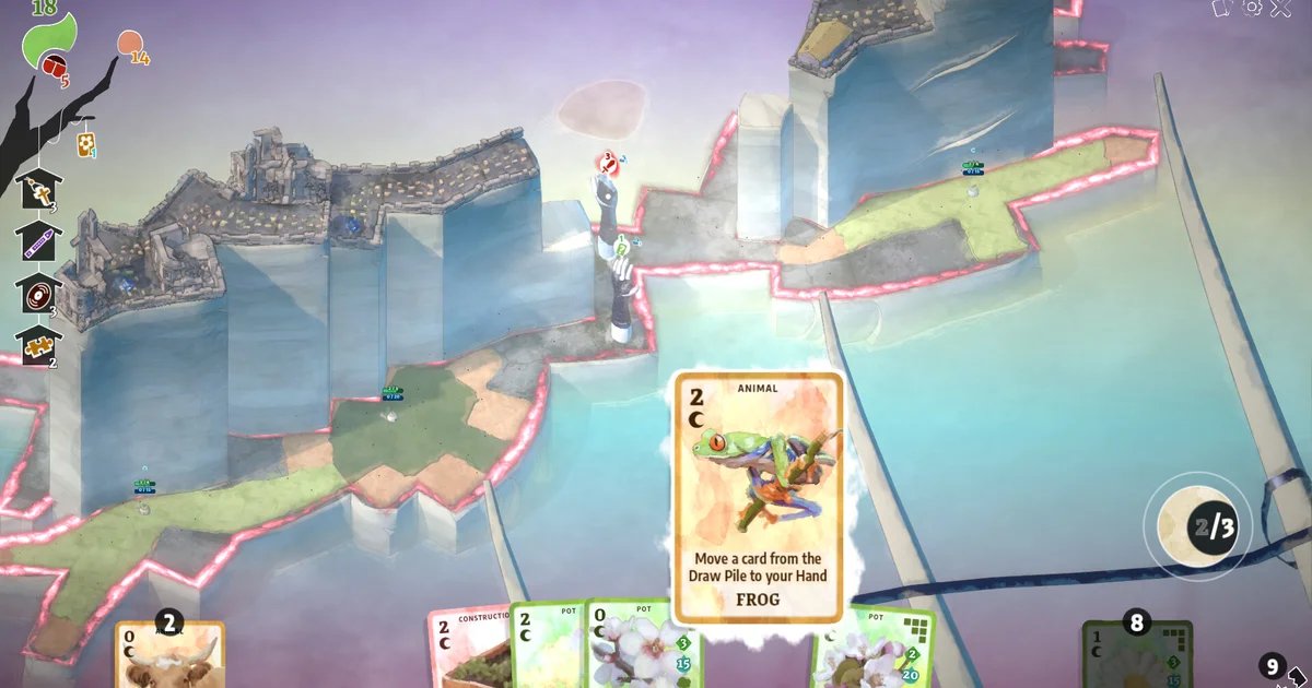 Slay the Spire meets Terra Nil in The Solace of Flowers, an “eco-dystopian” deckbuilder in which you cover corrupted islands with foxgloves, bees and, er, lions