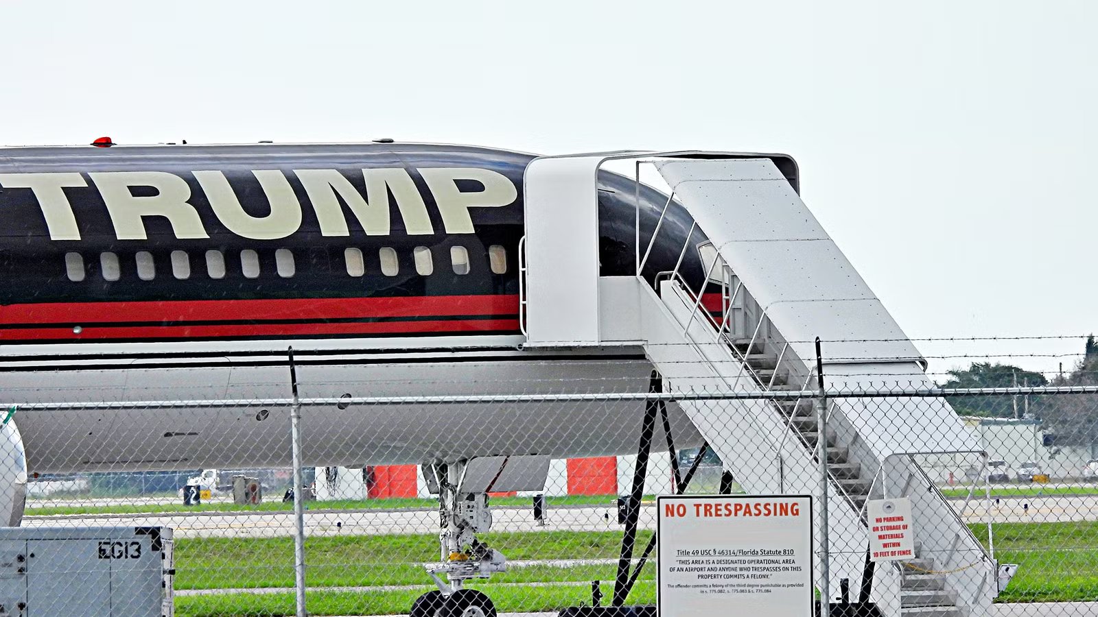 Trump Force One Becomes 1st Arrival At The Airport Now Bearing His Name