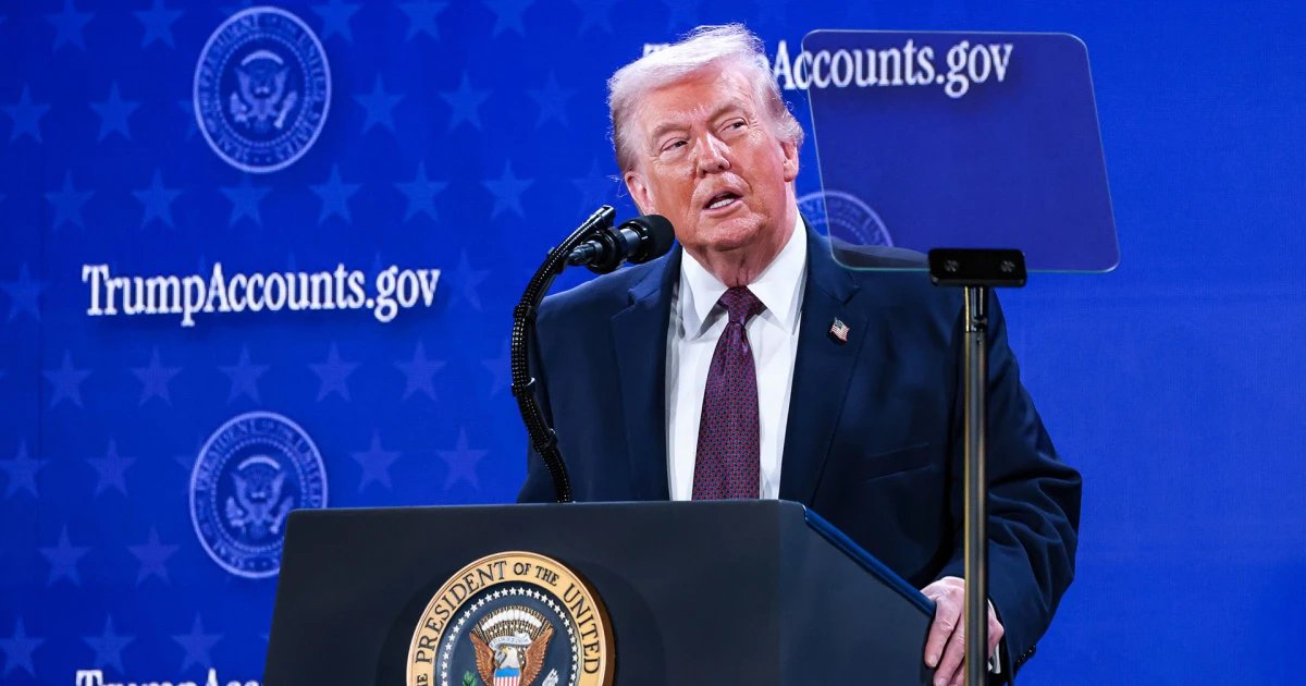 Watch live: Trump participates in event marking launch of Trump Accounts