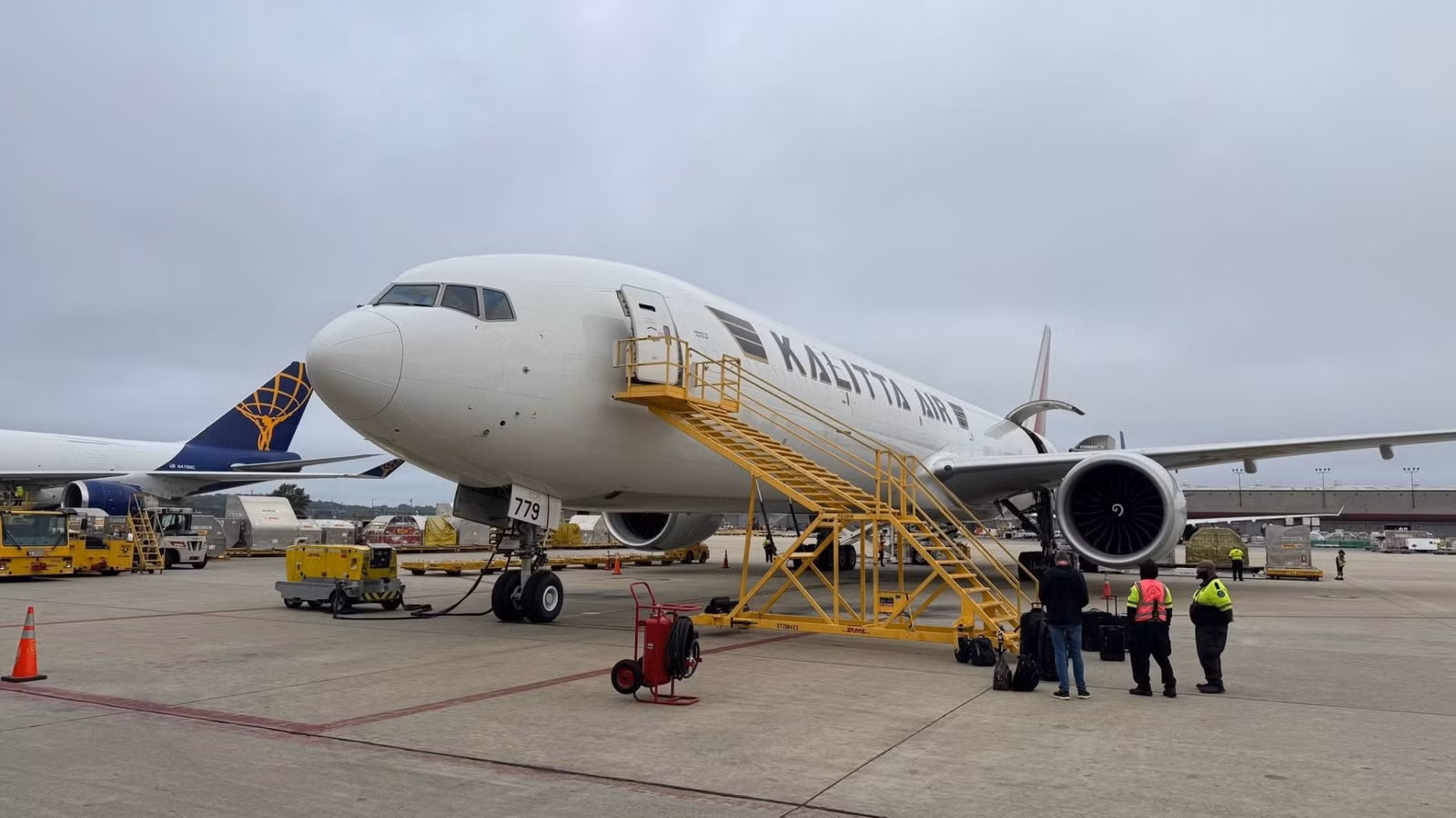 Kalitta Air Ferries Boeing 777-300ER Freighter To Michigan For Repairs After Tail Strike