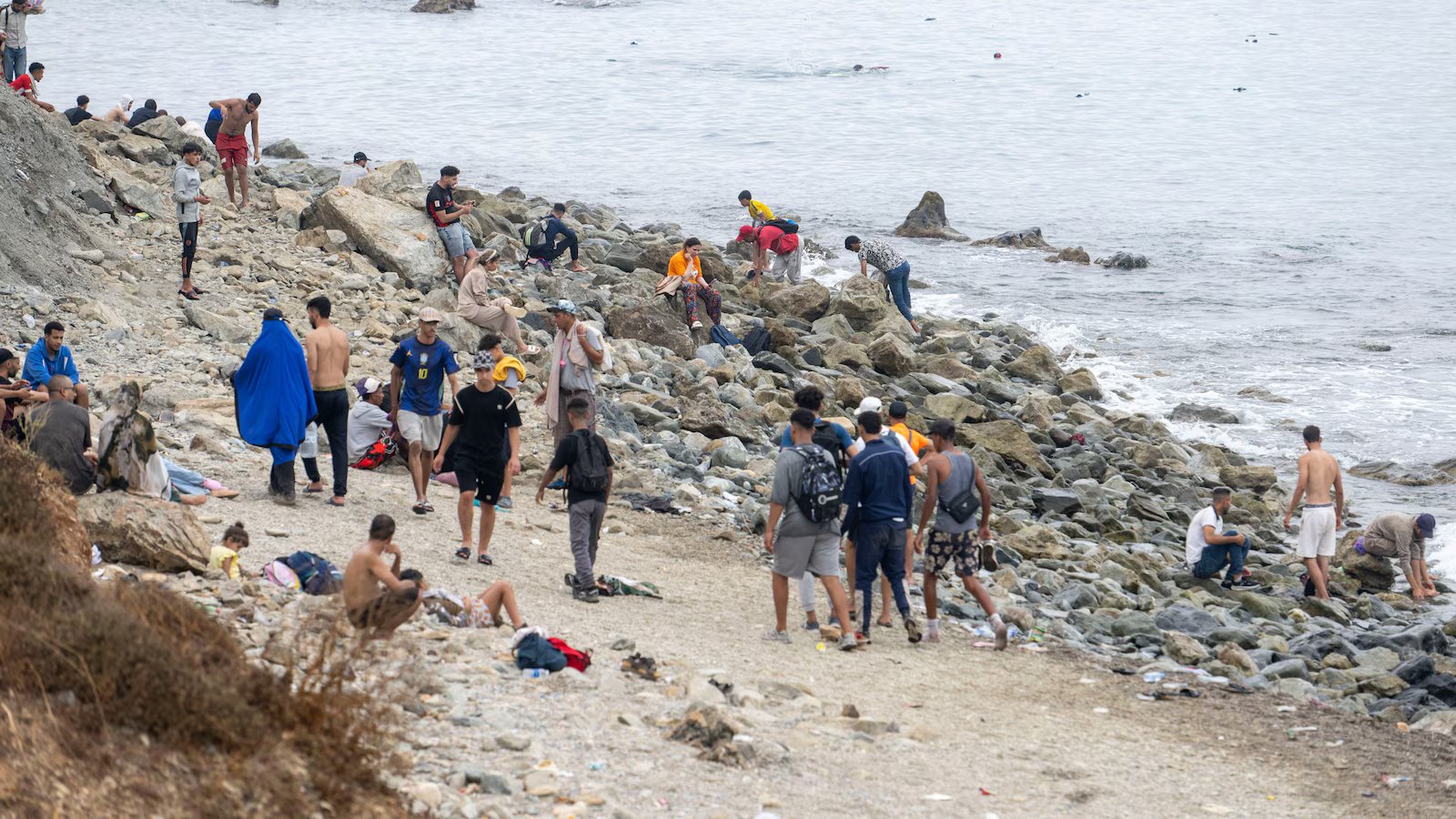 Spain’s PM blames trafficking as 60K cross into Ceuta from Morocco, with 41 deaths