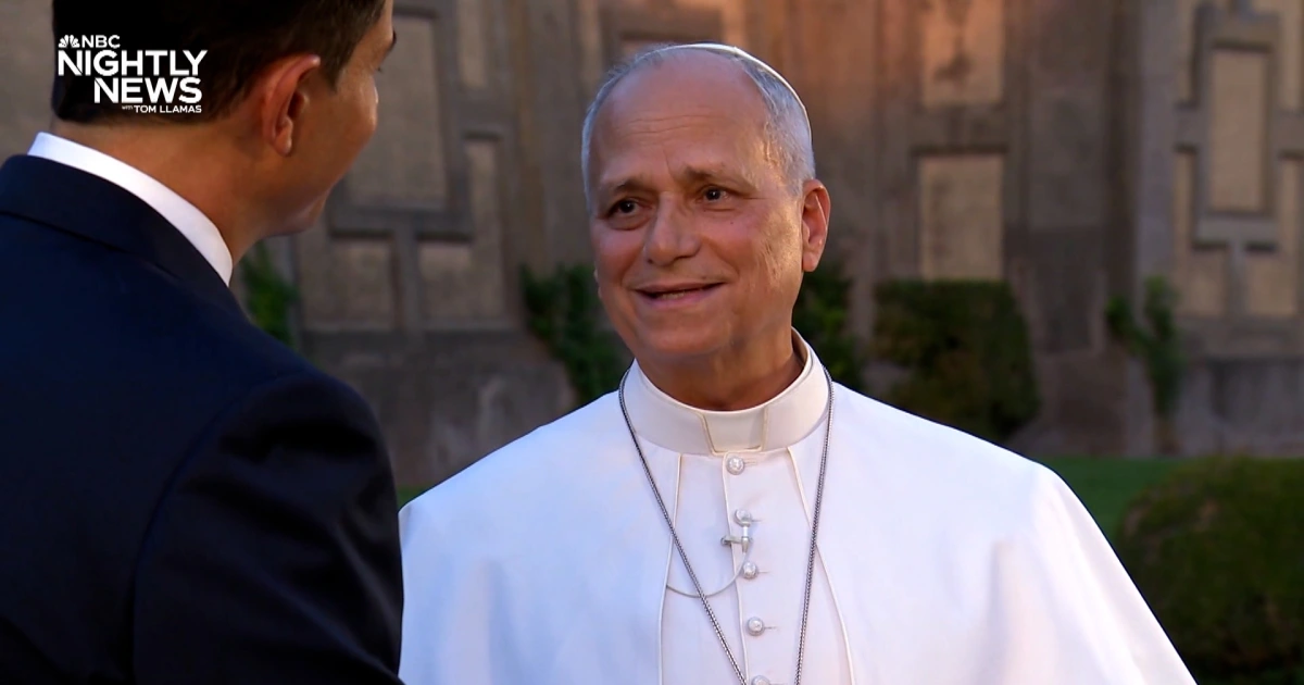 Pope Leo XIV reflects on being the first American pope