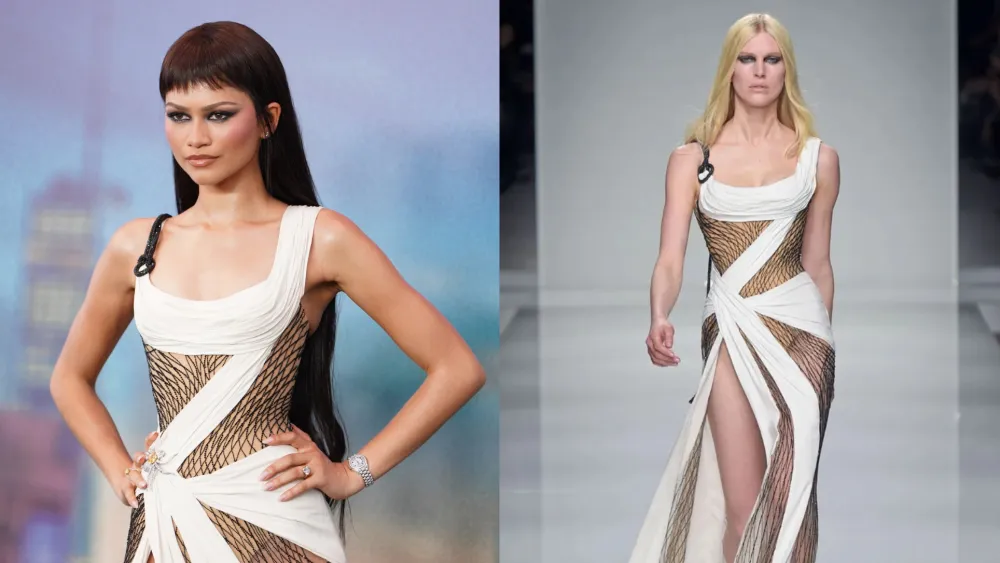 Zendaya Styles Versace 2016 Dress for ‘Spider-Man’ Shanghai Premiere