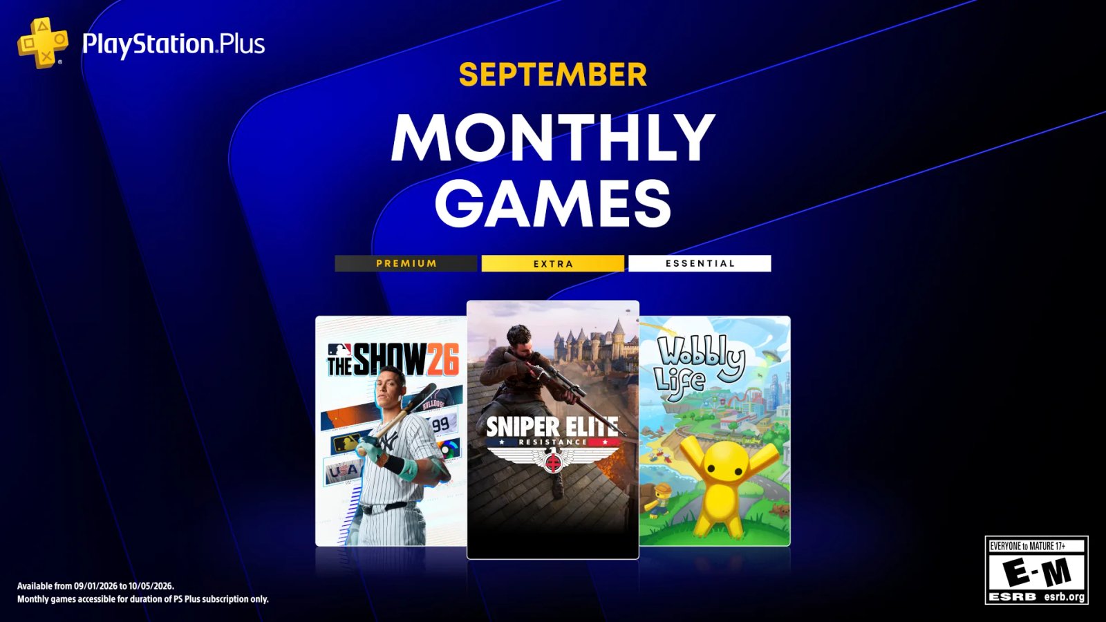 PlayStation Plus Monthly Games for September – Sniper Elite: Resistance, MLB The Show 26, Wobbly Life, Chained Echoes – PlayStation.Blog