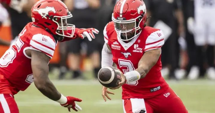 Adams Jr. leads Stampeders past Tiger-Cats 44-20