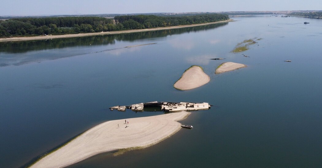 A Drying Danube River Reveals Nazi-Era Vessels, and Hazards of Heat