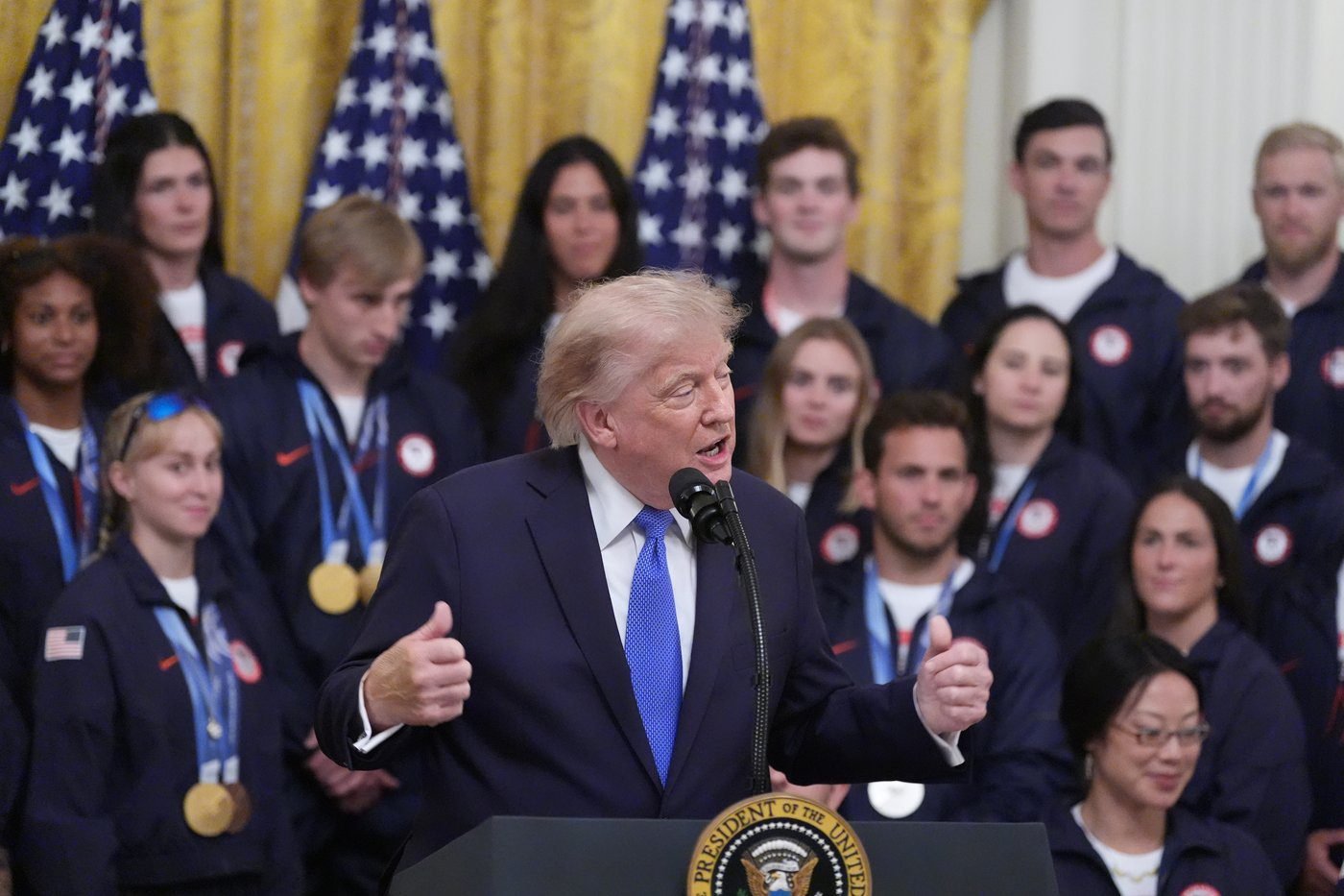 Trump celebrates US Winter Olympians and Paralympians at the White House