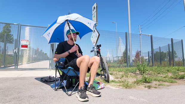 Meet the man vying to be the first cyclist across the Gordie Howe International Bridge
