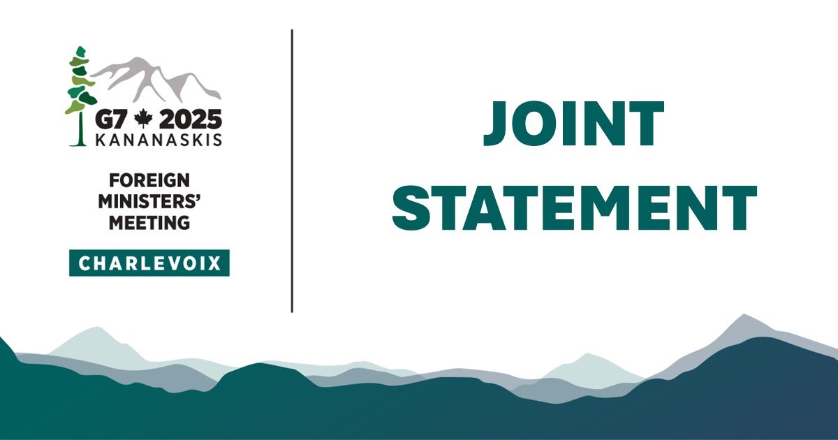 G7 Foreign Ministers’ Declaration on Maritime Security and Prosperity