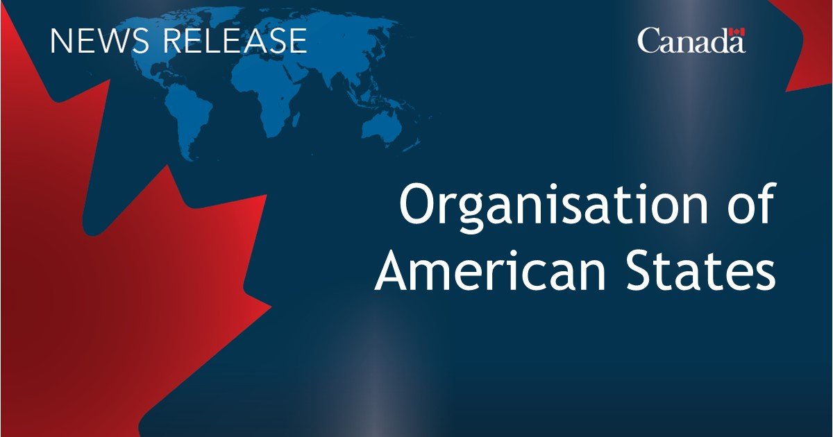 Parliamentary Secretary Fortier to participate in General Assembly of Organization of American States