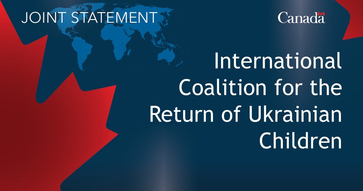 Joint statement of the International Coalition for the Return of Ukrainian Children ahead of the UN’s World Children’s Day