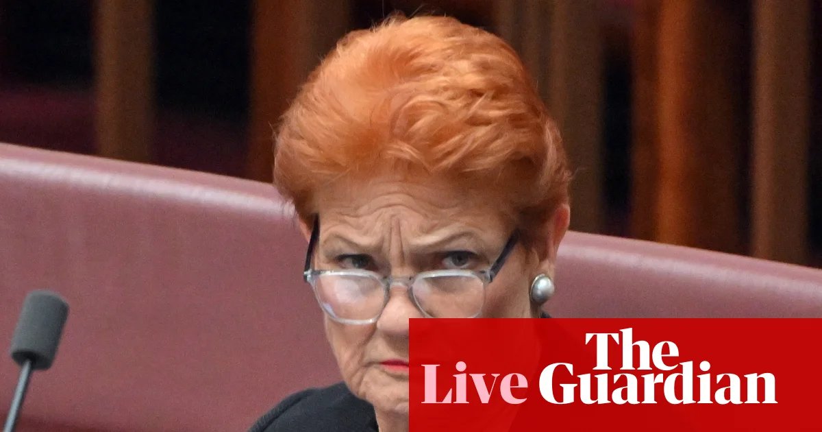 Australia news live: Pauline Hanson opposes major gun buyback agreed in wake of Bondi terror attack | Australia news