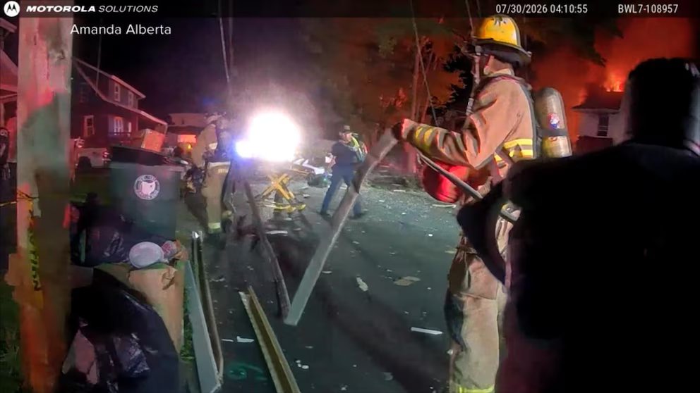 WATCH: New footage of powerful home explosion
